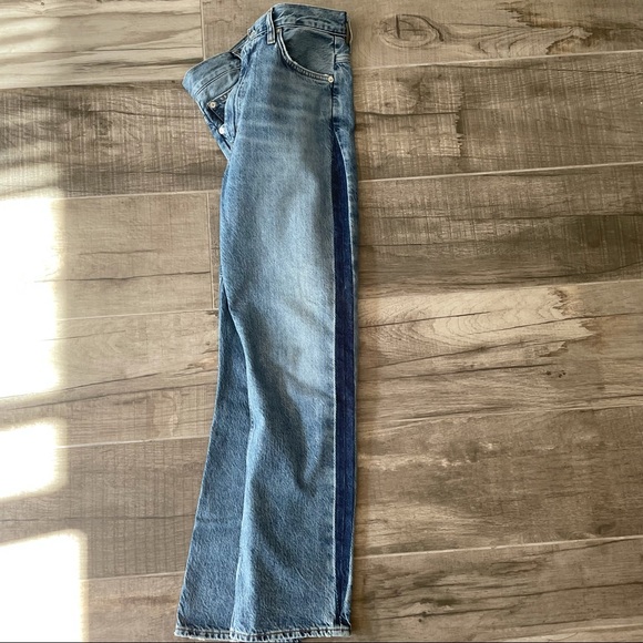 AGOLDE 90’s Pinch Waist straight leg stripe jeans - Picture 8 of 11